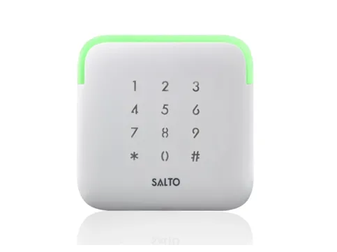 Salto Wandleser mit kapazitivem Tastaturfeld verbinden modernes Design mit intuitiver LED-Signalisierung.