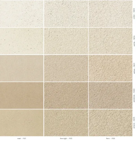 Farbkollektion pietra, erhältlich für concrete skin und öko skin
