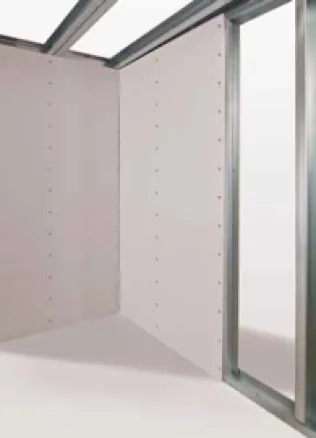 Beplankung eine Raumsystems