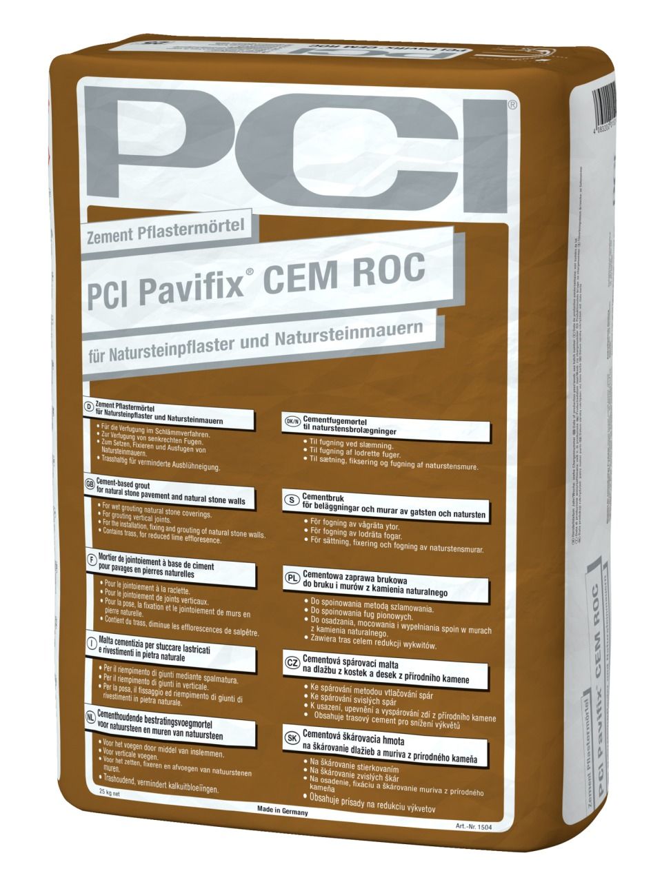 PCI Pavifix® CEM ROC Zement-Pflastermörtel PCI Pavifix® CEM ROC Zement-Pflastermörtel