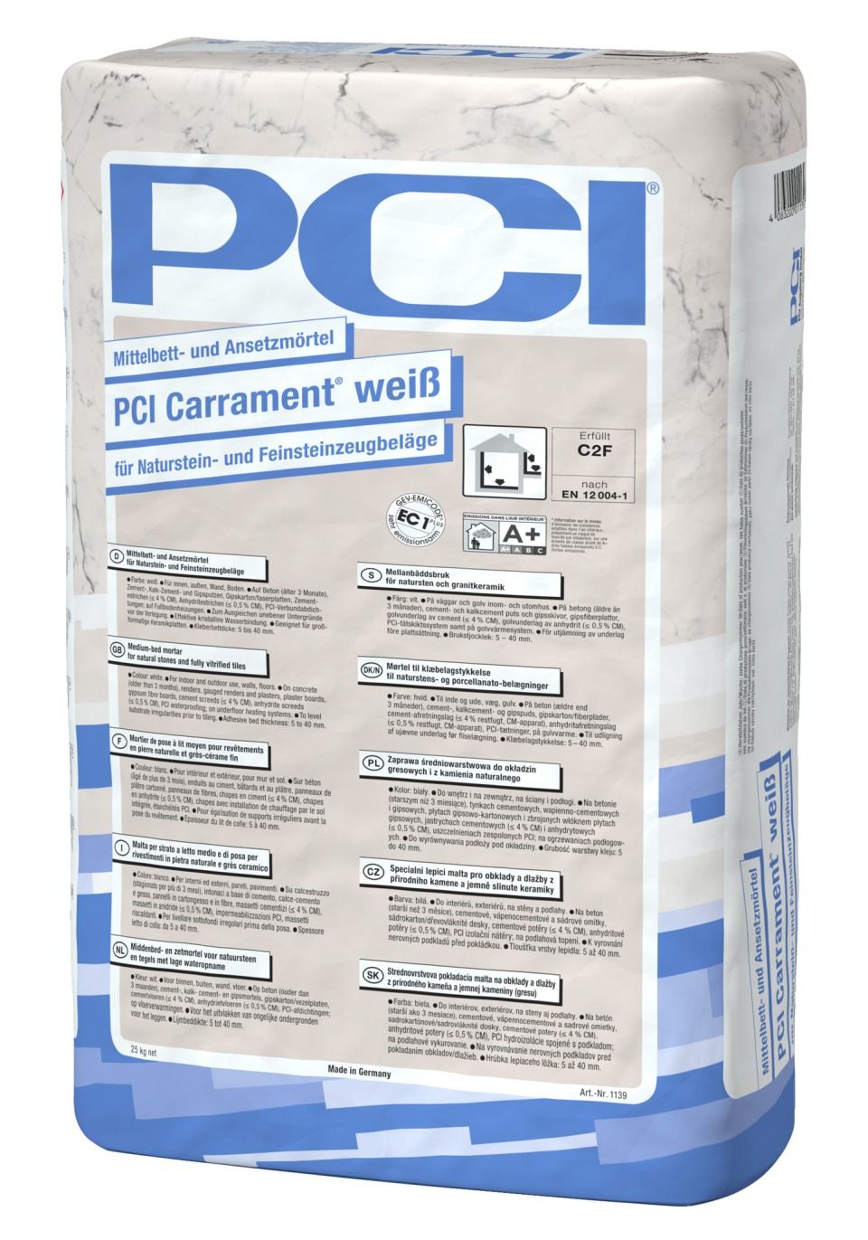 PCI Carrament® Mittelbett- und Ansetzmörtel
