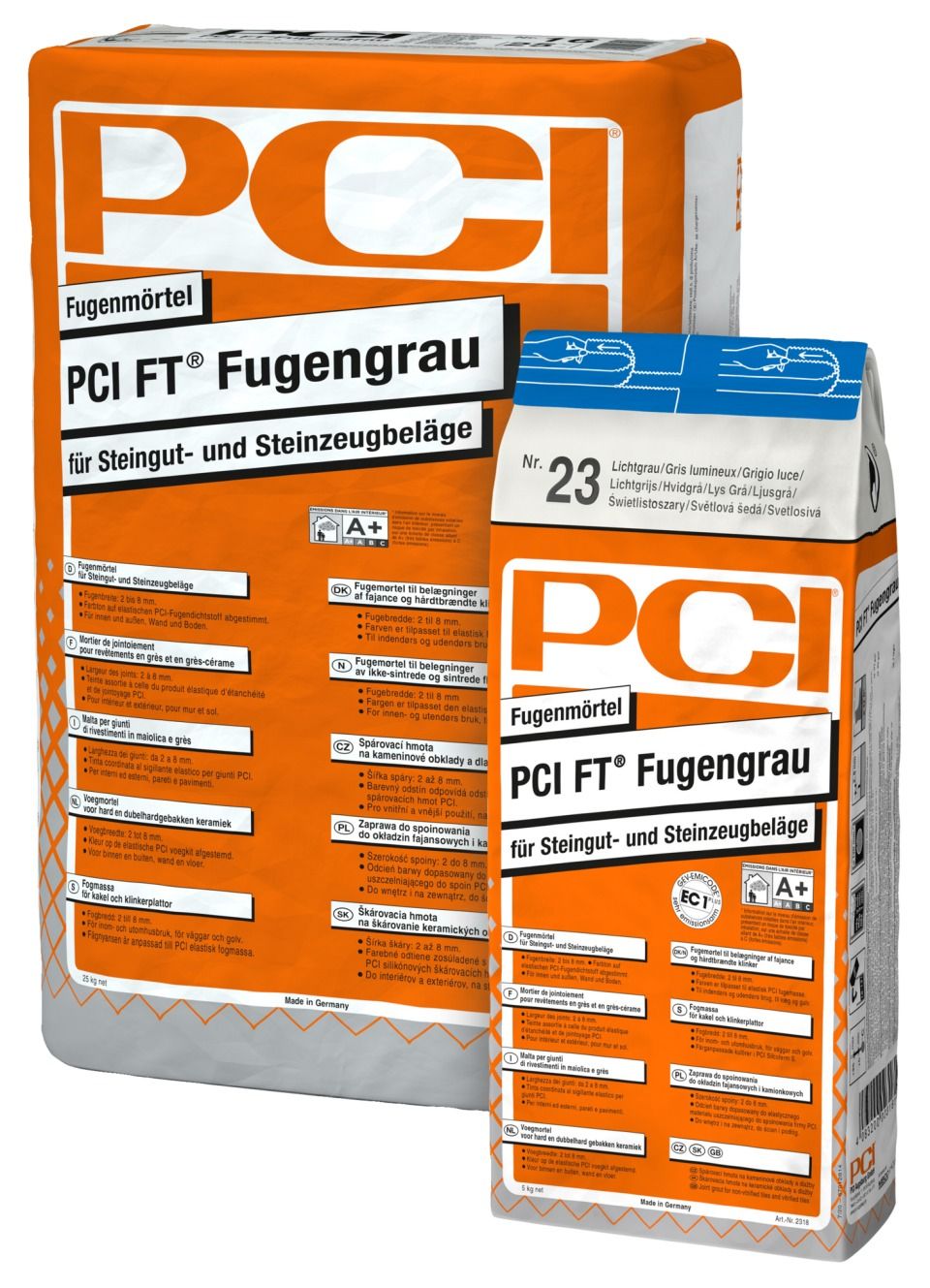PCI FT® Fugengrau 25.00 kg Sack Nr. 23 lichtgrau