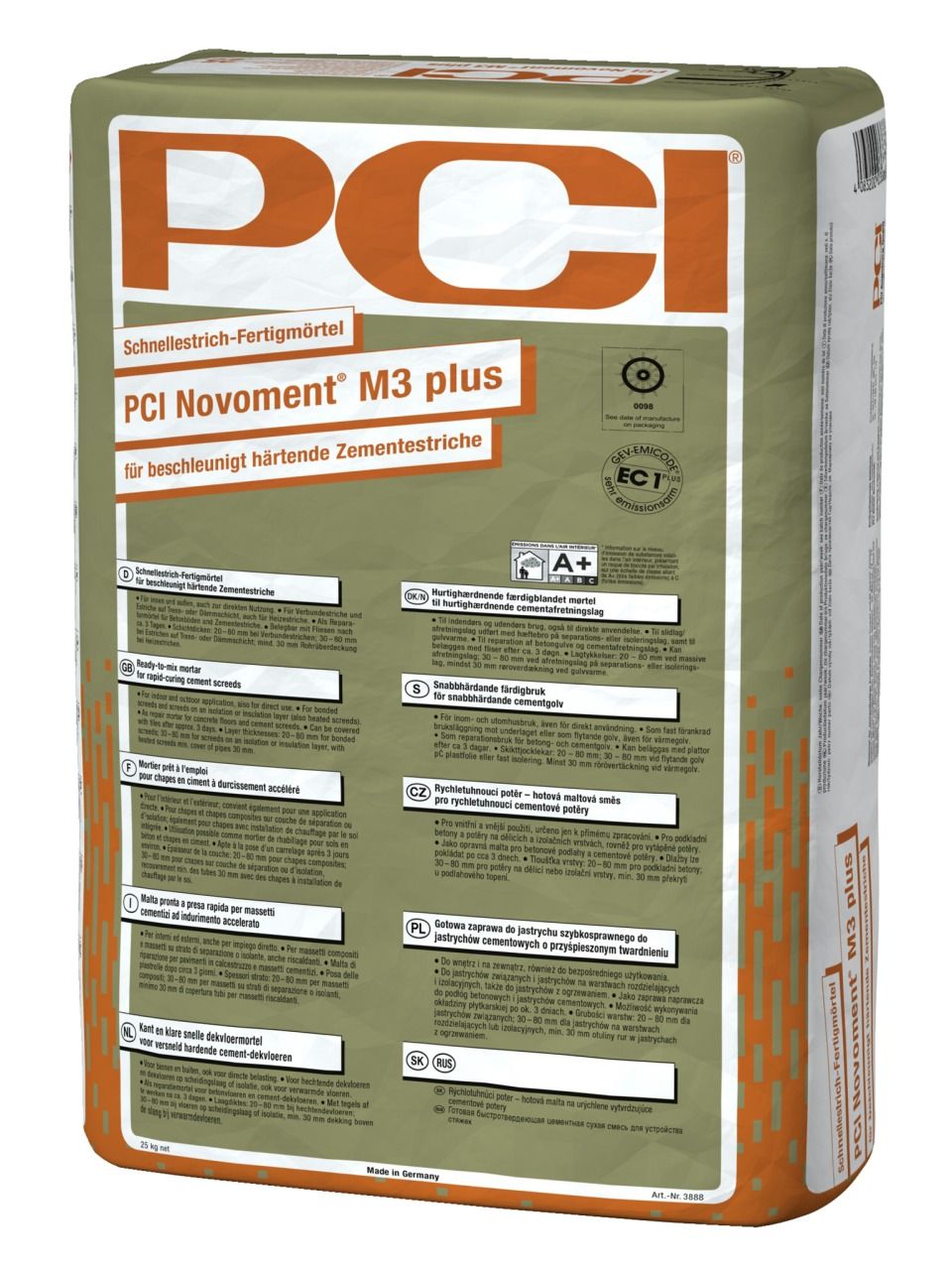 PCI Novoment® M3 plus Schnellestrich-Fertigmörtel
