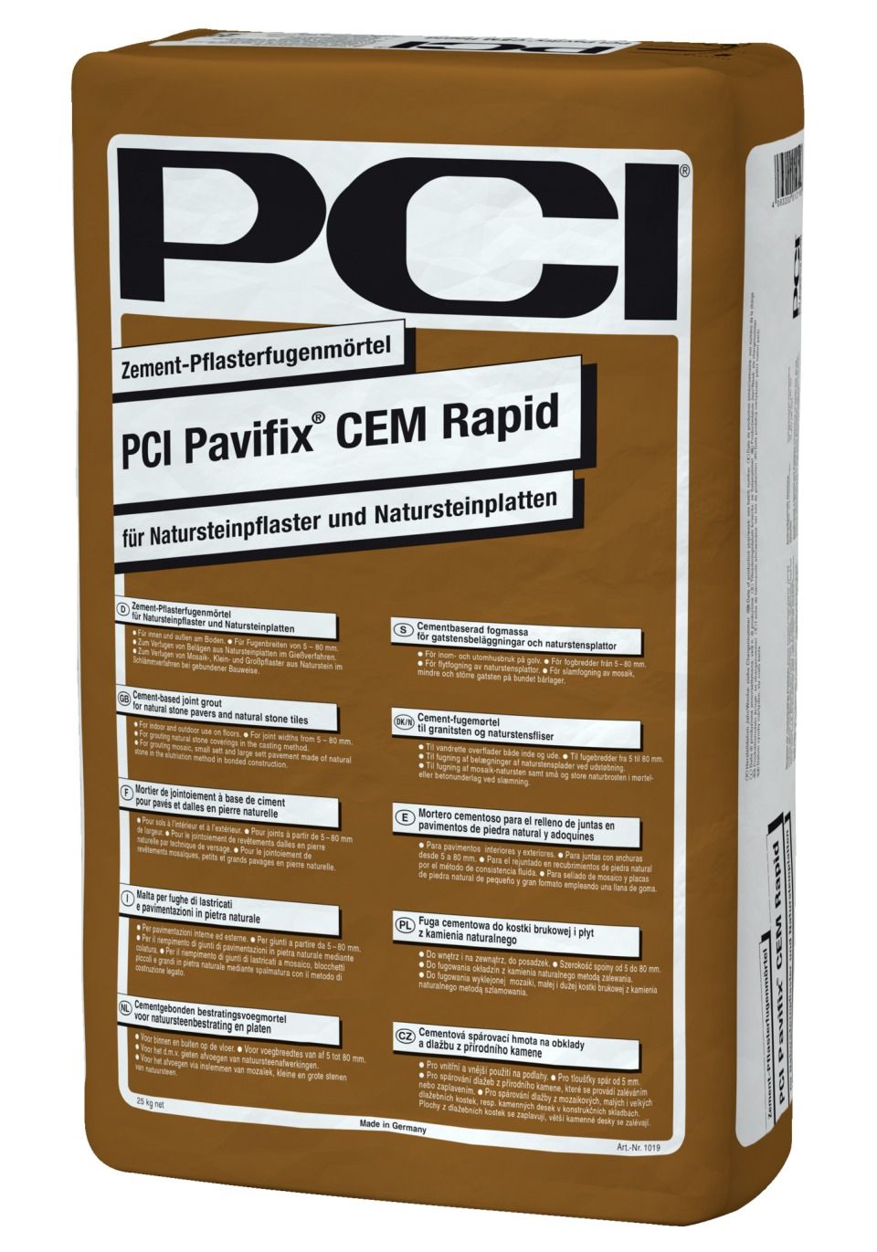 PCI Pavifix® CEM Rapid Zement-Pflasterfugenmörtel PCI Pavifix® CEM Rapid Zement-Pflasterfugenmörtel