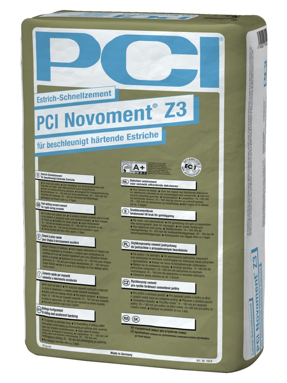 PCI Novoment® Z3 Estrich-Schnellzement