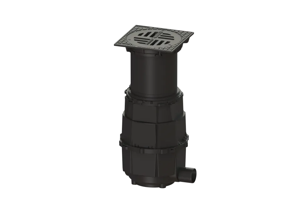 KESSEL-Hofablauf System 400, DN 100, seitlicher Stutzen