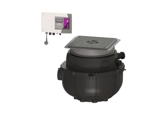 KESSEL-Hebeanlage Aqualift S Compact Duo, GTF 1200, resist., Bodenpl., schw.