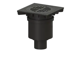 KESSEL-Hofablauf System 200 senkrechter Stutzen