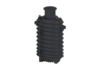 KESSEL-Fettabscheider EasyClean ground NS 12,5, Direct, 645-1145 mm,A/B, rechts
