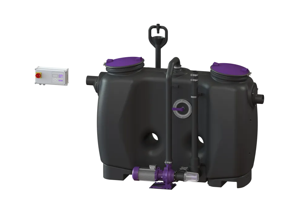 KESSEL-Fettabscheider EasyClean free NS 4, Auto Mix, SonicControl