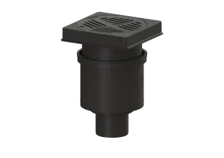 KESSEL-Hofablauf Ecoguss System 200, senkrechter Stutzen