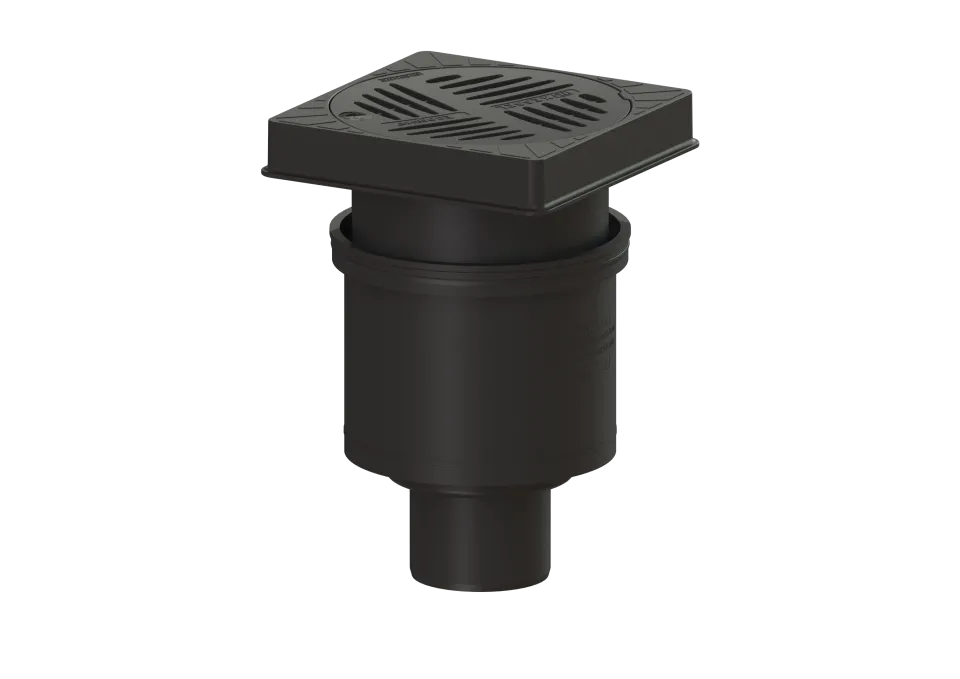 KESSEL-Hofablauf Ecoguss System 200, senkrechter Stutzen