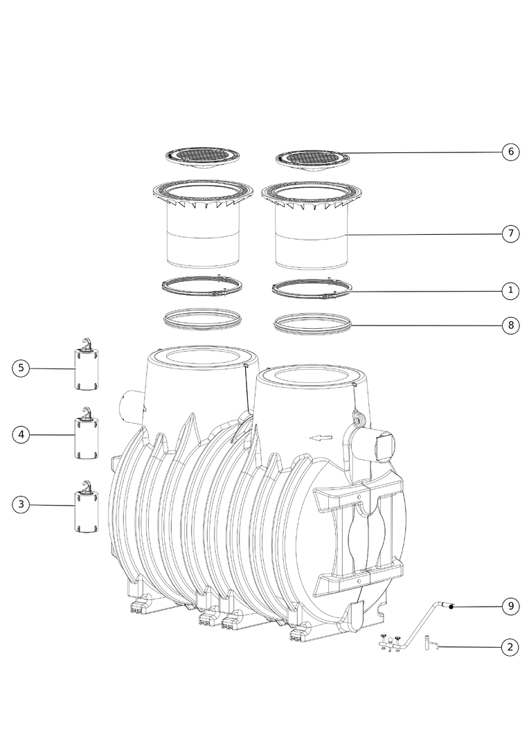 KESSEL-Öl-/Benzinabscheider EasyOil ground, NS 6 KESSEL-Öl-/Benzinabscheider EasyOil ground, NS 6