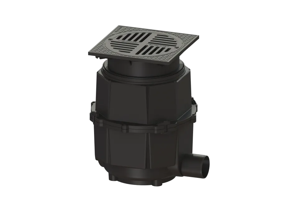 KESSEL-Hofablauf System 400, DN 100, seitlicher Stutzen
