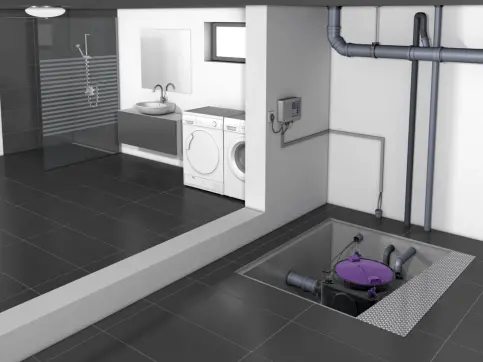 Aqualift S 100 als Unterflurversion