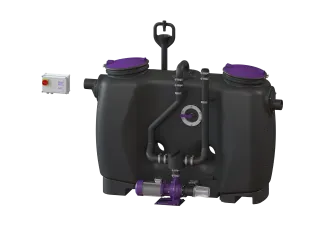 KESSEL-Fettabscheider EasyClean free NS 4, Mix & Pump