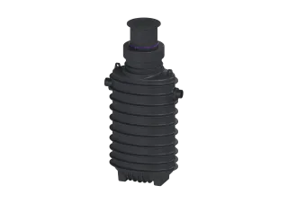 KESSEL-Fettabscheider EasyClean ground NS 12,5, Direct, 1145-1695 mm, D, links