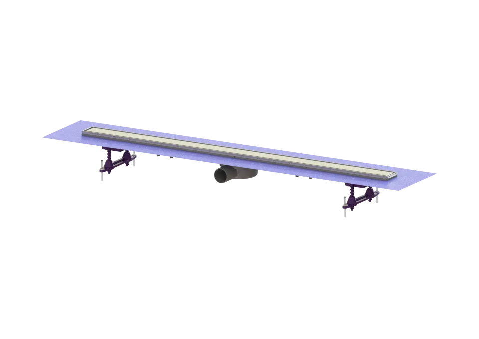 KESSEL-Duschrinne LINEARIS Compact DN50, WaD, seitlicher Stutzen