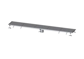 KESSEL-Kastenrinne Ferrofix ohne Klebeflansch, 400 x 2550 mm