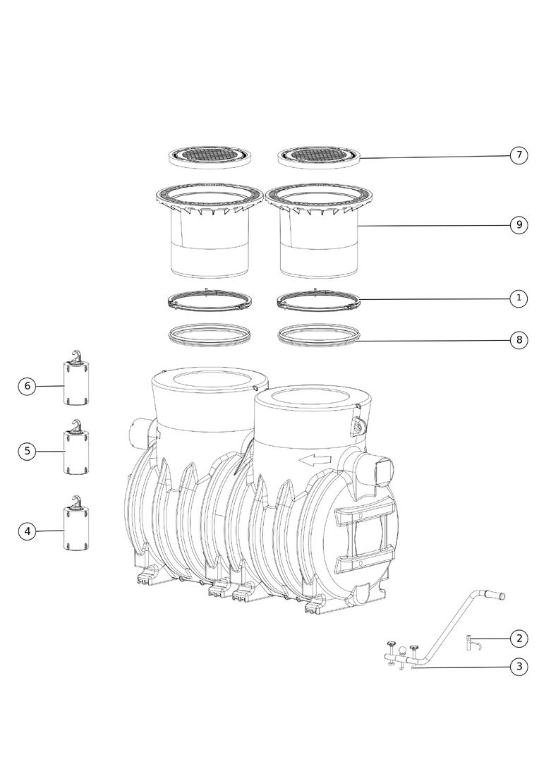 KESSEL-Öl-/Benzinabscheider EasyOil ground, NS 3 KESSEL-Öl-/Benzinabscheider EasyOil ground, NS 3