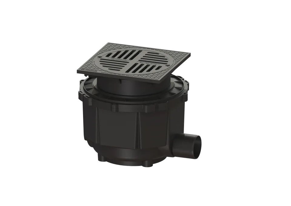 KESSEL-Hofablauf System 400, DN 100, seitlicher Stutzen