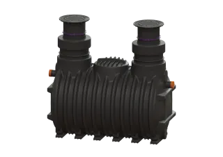 KESSEL-Fettabscheider EasyClean ground NS 25, Standard, 1155-1775 mm, Kl. A/B