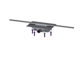 KESSEL-Duschrinne Linearis Infinity 90 L: 1000 mm, DN 50, Edelstahl gebürstet