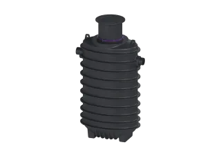 KESSEL-Fettabscheider EasyClean ground NS 12,5, Direct, 645-1145 mm, A/B, links