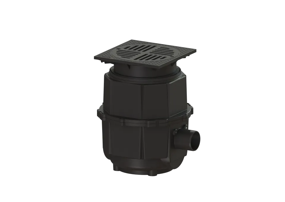 KESSEL-Hofablauf System 400, DN 100, seitlicher Stutzen