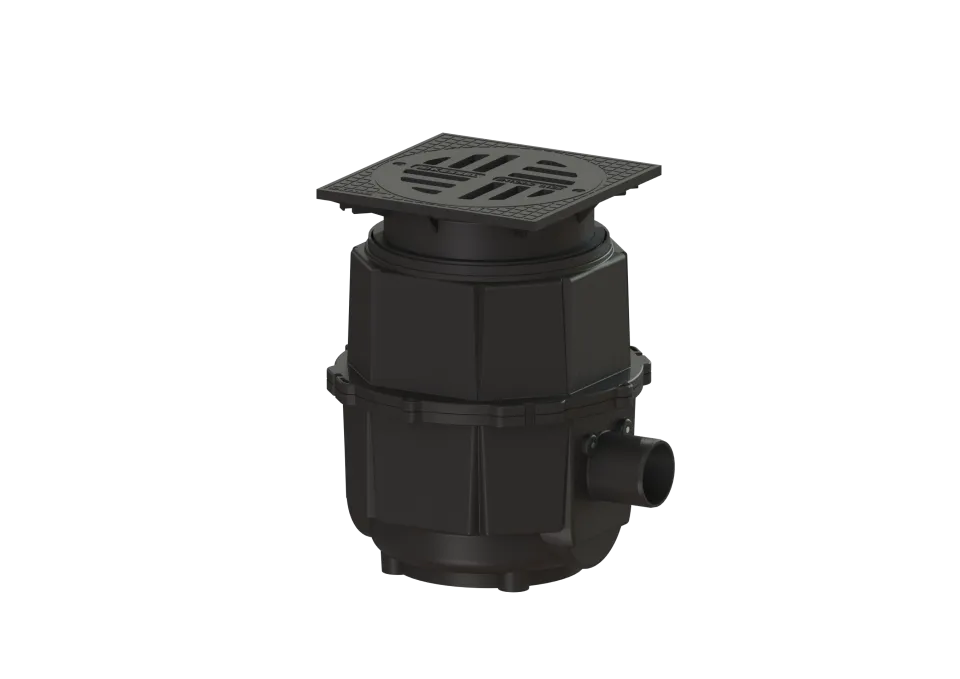 KESSEL-Hofablauf System 400, DN 100, seitlicher Stutzen