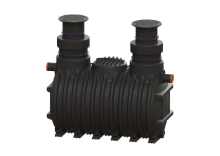 KESSEL-Fettabscheider EasyClean ground NS 35, Standard, 1005-1625 mm, Kl. A/B