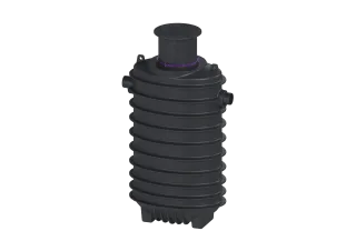 KESSEL-Fettabscheider EasyClean ground NS 12,5, Direct, 855-1145 mm, D, links
