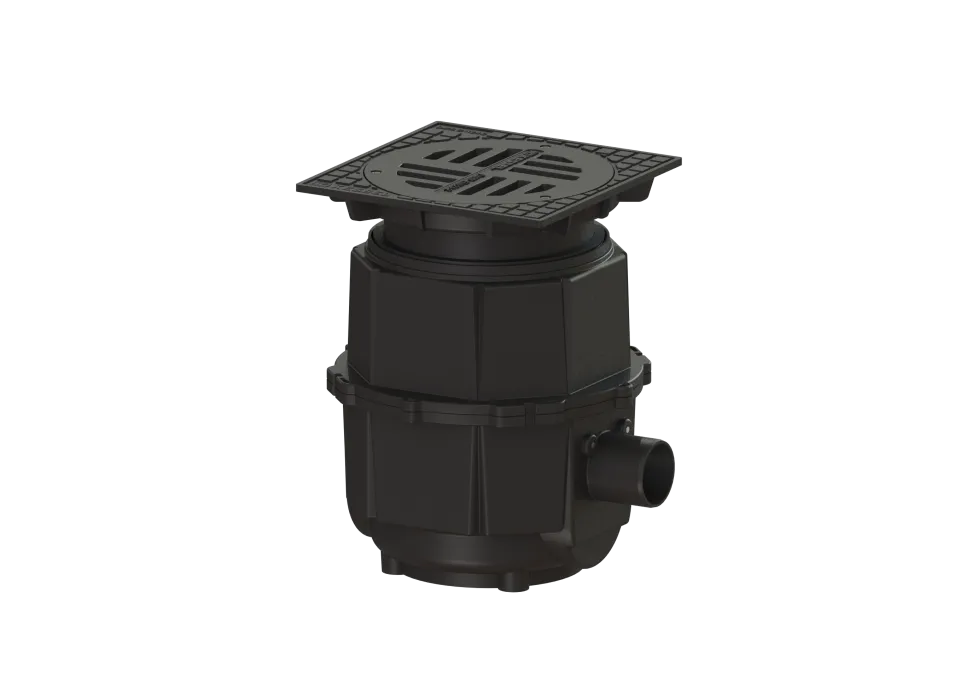 KESSEL-Hofablauf System 400, DN 100, seitlicher Stutzen