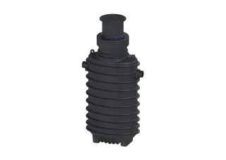 KESSEL-Fettabscheider EasyClean ground NS 12,5, Direct, 995-1740 mm, A/B, links