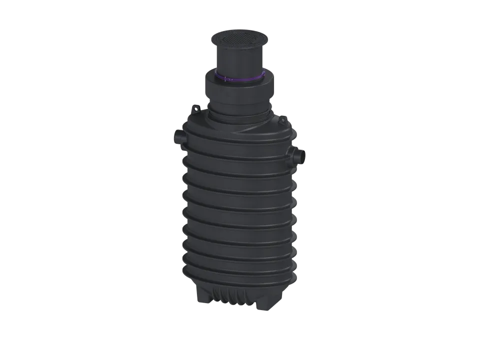 KESSEL-Fettabscheider EasyClean ground NS 12,5, Direct, 995-1740 mm, A/B, links