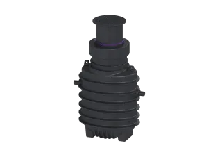 KESSEL-Fettabscheider EasyClean ground NS 4, Direct, 900-1190 mm, A/B, links