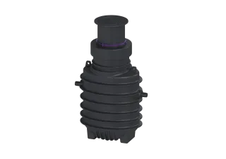 KESSEL-Fettabscheider EasyClean ground NS 4, Direct, 1190-1740 mm, D, links