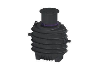 KESSEL-Fettabscheider EasyClean ground NS 2, Direct, 900-1190 mm, D, links