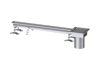 KESSEL-Schlitzrinne Ferrofix ohne Klebeflansch, 17 x 1000 mm, außen