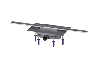 KESSEL-Duschrinne Linearis Infinity 90 L: 800 mm, DN 50, Edelstahl gebürstet