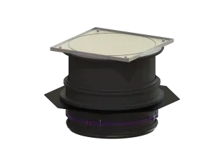 KESSEL-Aufsatzstück mit Abdeckplatte LW 800, Klasse K 3 mit WU-Flansch