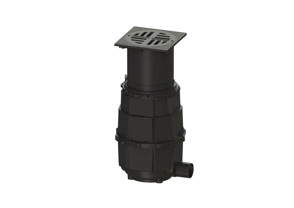 KESSEL-Hofablauf System 400, DN 100, seitlicher Stutzen