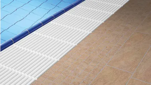 Schwimmbadroste TYP 724 (parallel zum Beckenrand, starr)