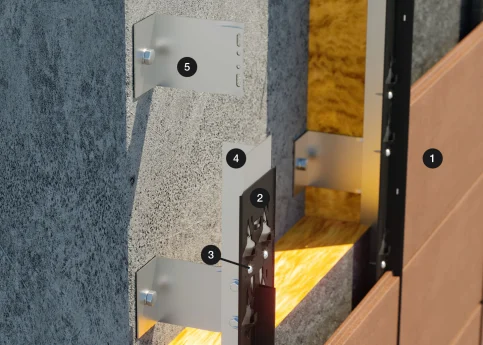 KeraTwin® K20 – Befestigung mit vertikalem Systemprofil K20
