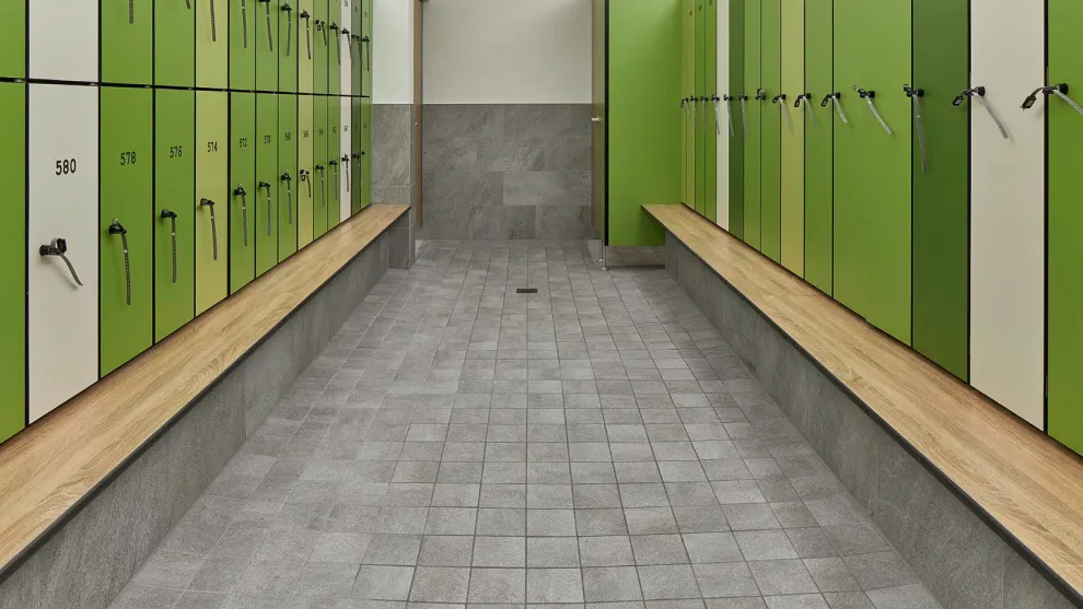 Solebad / Standort: Werne, Deutschland / Architekt: Geising + Böker GmbH, Büro Vechta / Serie: Quarzit / Foto: Jochen Stüber