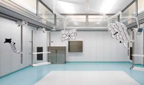 Spezialglasuren für den Einsatz von Lasern in OPs Krankenhaus der Barmherzigen Brüder, München, Deutschland / Foto: Monika Custodis