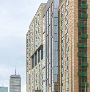 The Viridian Boston, USA / Architekt: Bruner/Cott & Associates, Cambridge, USA / Jahr: 2015 / Produkte: KeraTwin® (K20) / Fotos: Fred Clements, cb-products