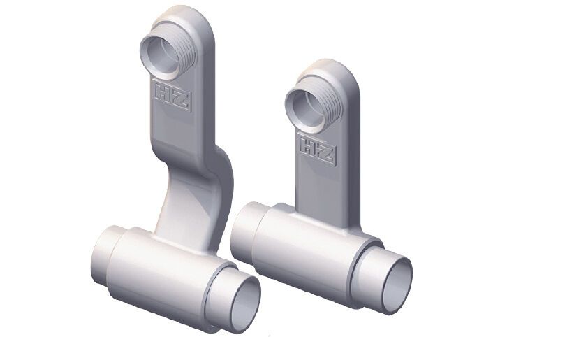 HZ-Heizkörperanschluss 18/22 mm Löten zweiteilig z. Ausstemmen m. Springbogen