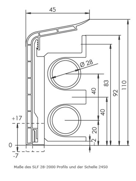 Hans Weitzel Sockelleiste SLF-28 Hans Weitzel Sockelleiste SLF-28