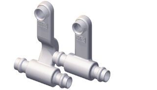 HZ-Heizkörperanschluss 15mmV Press Bogen Cu/C-Stahl Pressen Springbogen Kontur V